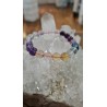 BRACELET EN FLUORITE MULTICOLORE 8 MM.