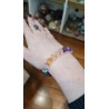 BRACELET EN FLUORITE MULTICOLORE 8 MM.