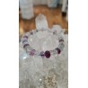 BRACELET EN FLUORITE MULTICOLORE.