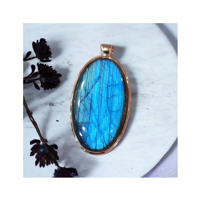 LABRADORITE PENDENTIF ARGENT 925 3