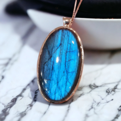 LABRADORITE PENDENTIF ARGENT 925 3