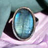 LABRADORITE BAGUE ARGENT 925 3