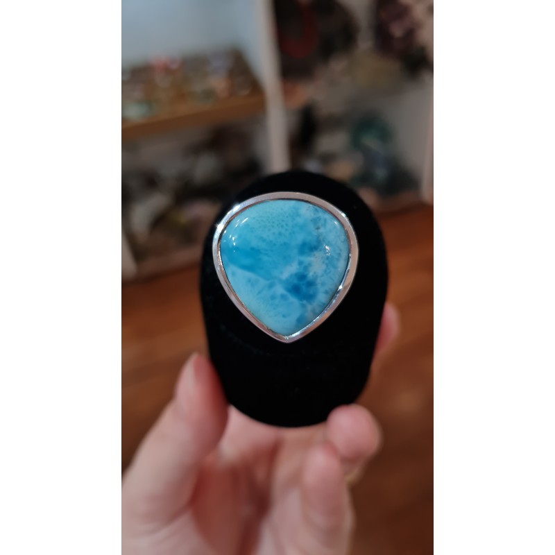 LARIMAR BAGUE ARGENT 925 3