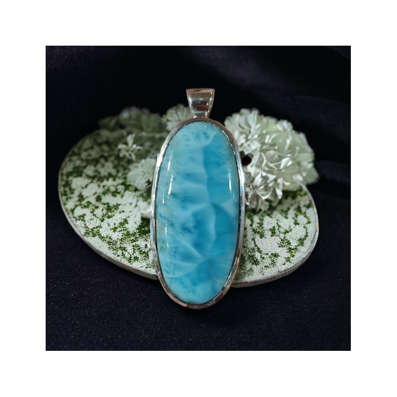 LARIMAR PENDENTIF ARGENT 925