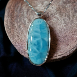 LARIMAR PENDENTIF ARGENT 925