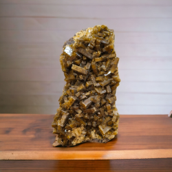 BARYTE BRUTE SUR SOCLE EN BOIS