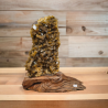 BARYTE BRUTE SUR SOCLE EN BOIS