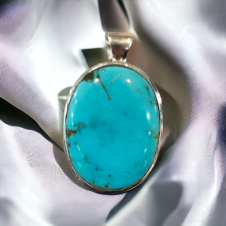 TURQUOISE D'ARIZONA PENDENTIF ARGENT 925 1