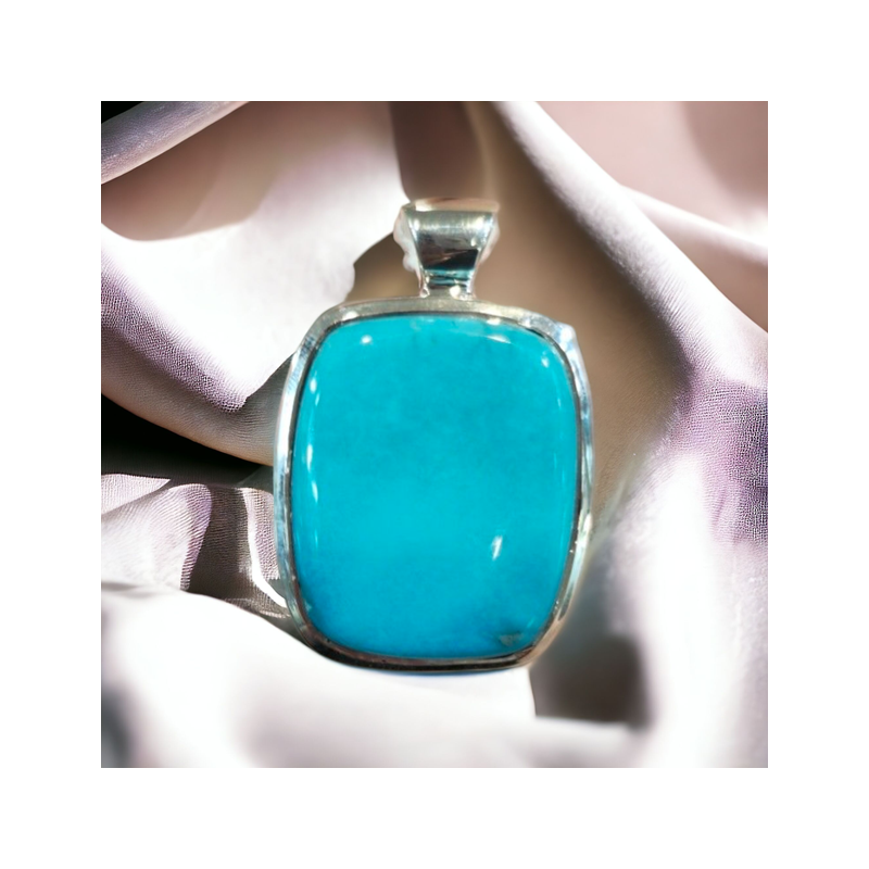 TURQUOISE D'ARIZONA PENDENTIF ARGENT 925 2