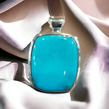 TURQUOISE D'ARIZONA PENDENTIF ARGENT 925 2