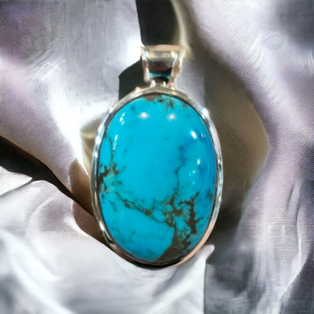 TURQUOISE D'ARIZONA PENDENTIF ARGENT 925 3