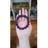 BRACELET AMETHYSTE PERLES 12MM