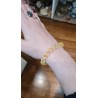 BRACELET EN CITRINE ET QUARTZ 8MM