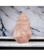 MINÉRAUX QUARTZ ROSE PIERRE NATURELLE