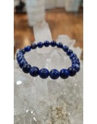 BRACELET EN LAPIS-LAZULI PERLES NATURELLES HOMME ET FEMME